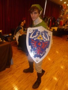 Towson student dressed as Link from The Legend of Zelda. (Photo by: Stephanie Gutierrez-Munguia)